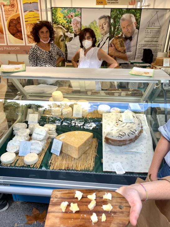 stand Emilia Romagna Cheese 2021 Bra con degustazioni formaggi