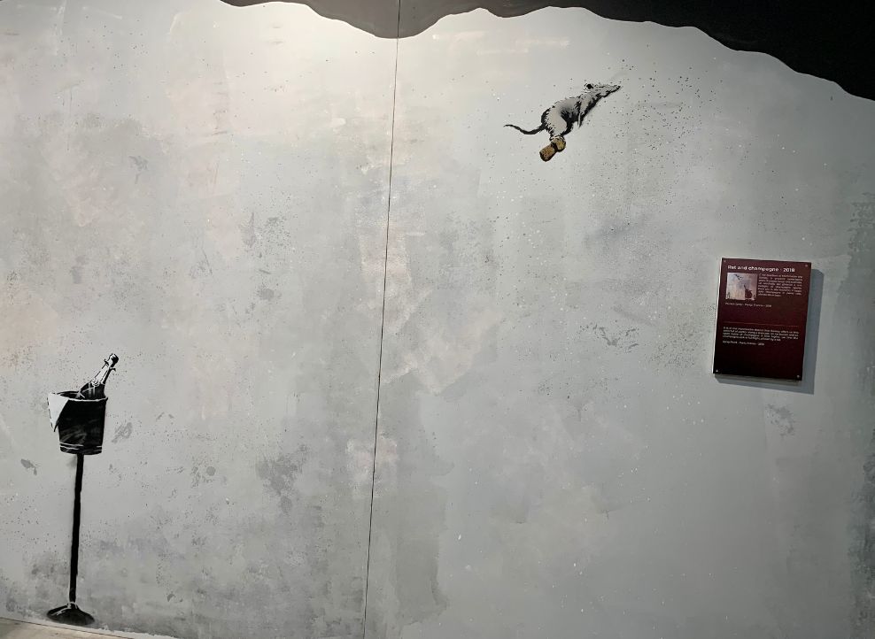 Rat and Champagne in The World of Banksy