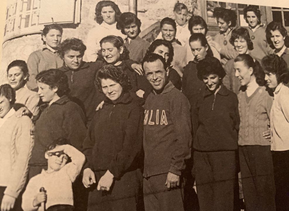 Raduno della Nazionale di sci di fondo femminile con l'allenatore Rodeghiero