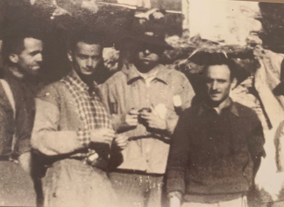Duccio Galimberti a Paraloup insieme a Livio Bianco, Dado Soria e Dino Giacosa